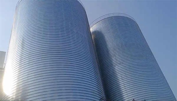 潭门镇2座混凝土高架卷板仓